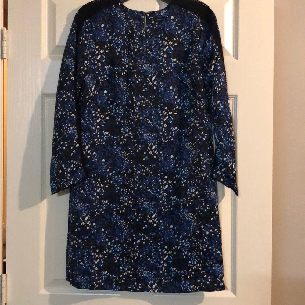 Banana Republic Blue Printed Shift Dress